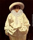 Giuseppe de Nittis Sarah Bernhardt as Pierrot painting